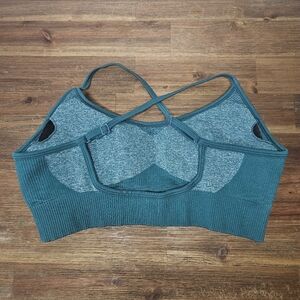 Green Crossback Sports Bra | Size S